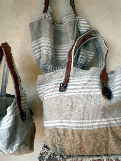 <Jardin botanique>リネントートバッグ入荷!