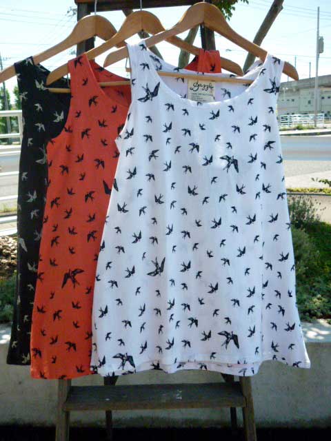 <DAZZLE>鳥総柄タンクチュニック入荷!
