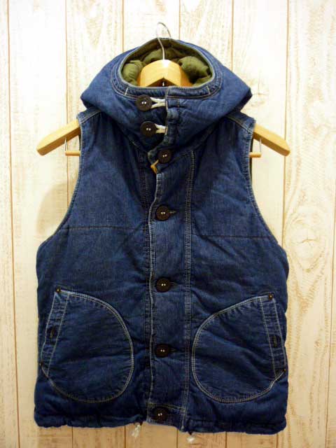 ��OLD BETTY'S��7oz Denim Deck Vest���ׁI
