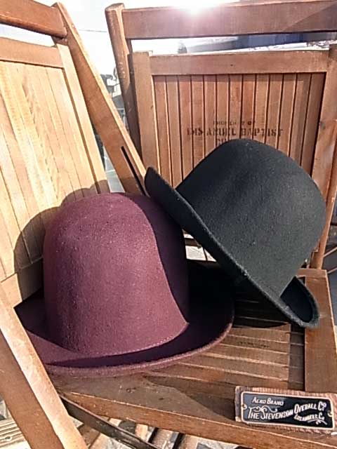<STEVENSON OVERALL Co.>BOWLER HAT入荷!
